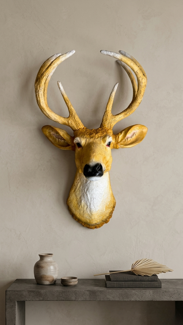 Deer Wall Hanging Face