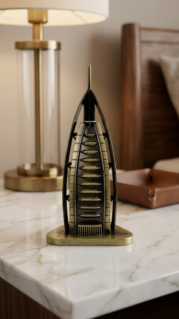 Burj Al Arab Metal Decor – Premium Luxury Architectural Model