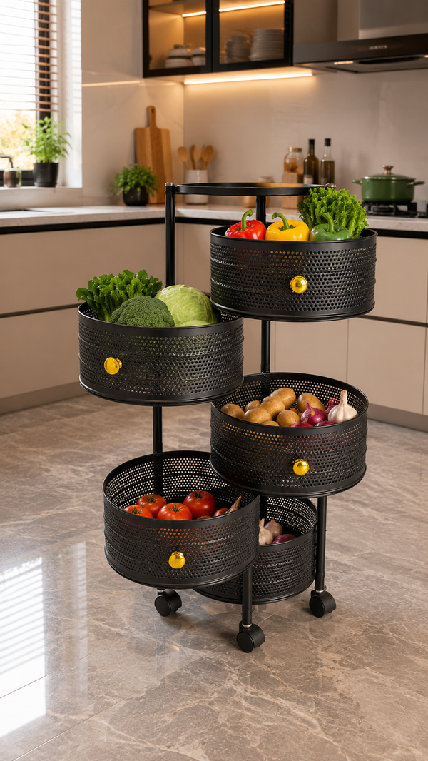 3, 4 & 5 Layer Kitchen Vegetable Organiser